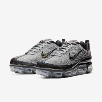 Nike Air VaporMax 360 - Férfi Utcai Cipő - Metal Titán/Metal Sötét Szürke/Fekete/Narancssárga